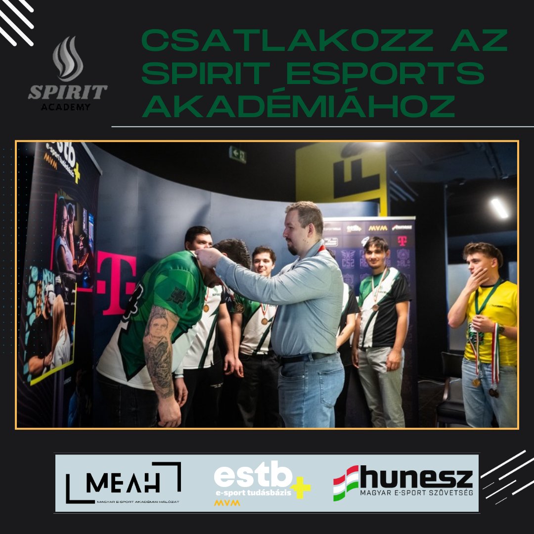 Akadémiai képzés indul a Spirit Esportsnál – Ne csak játssz, fejlődj is!