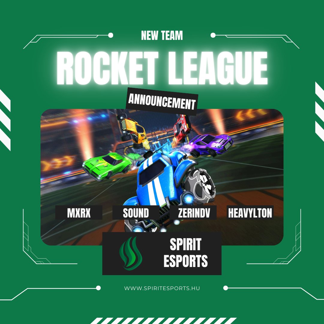 Rocket League-ben is pályán a Spirit – Bemutatjuk 2025-ös csapatunkat!