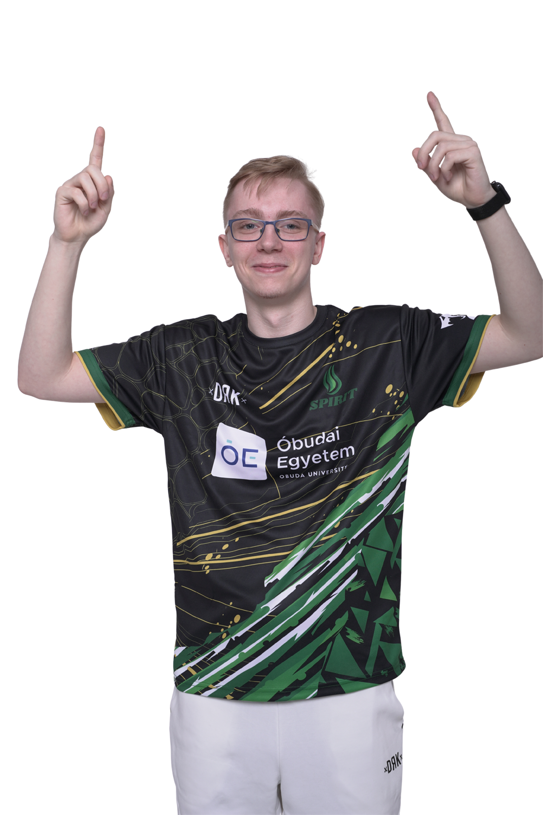 Spirit Esports játékos a csapat mezében